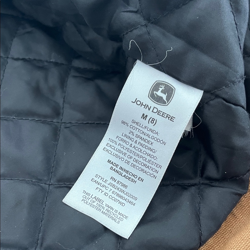 John Deere Tan Kids Jacket - Picture 11 of 12